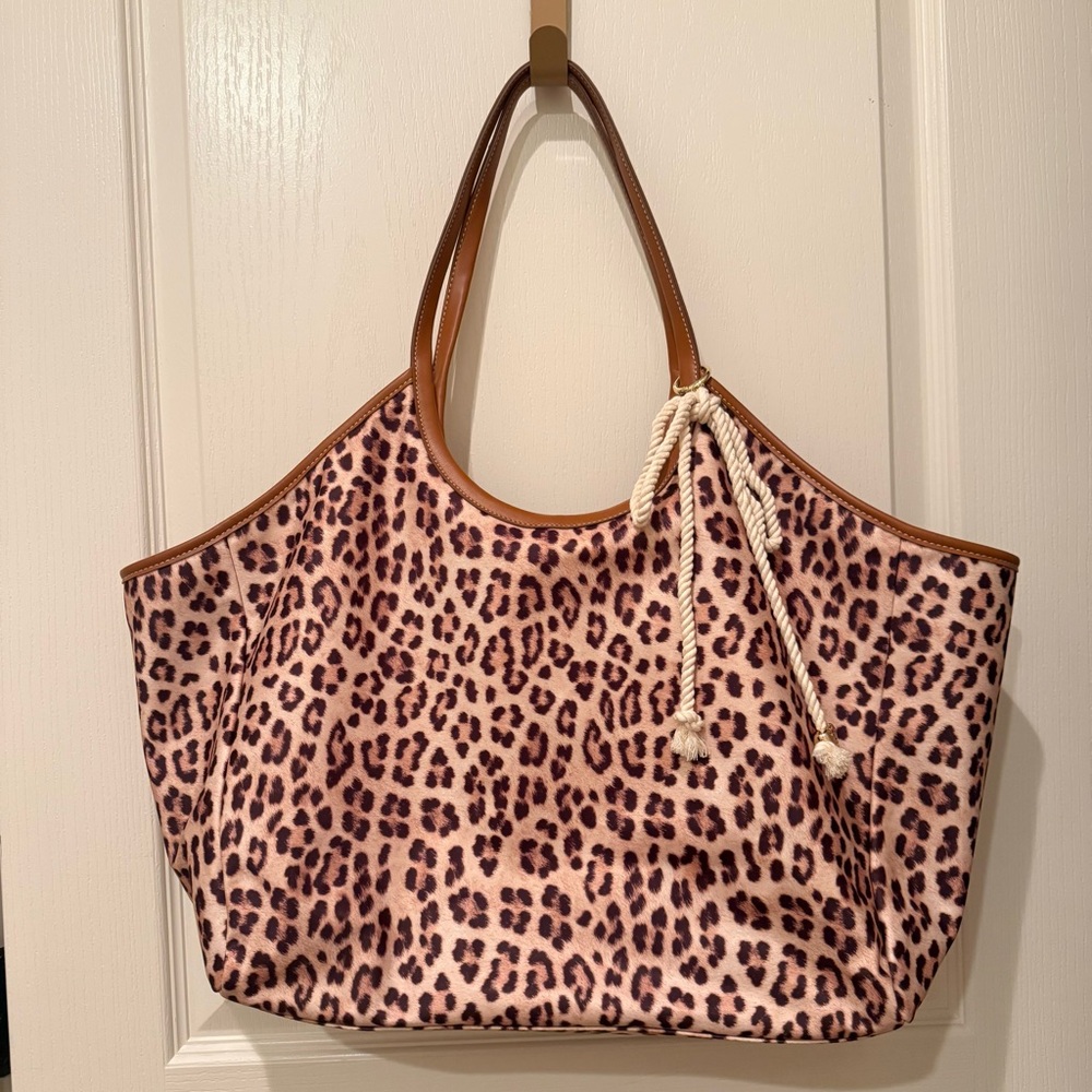 🚫SOLD🚫 Stoney clover lane leopard scoop tote - retail $188